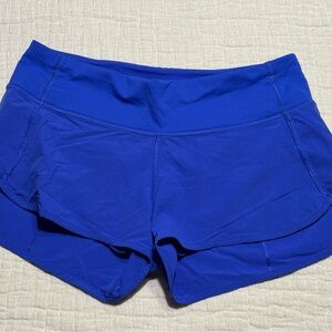 Lululemon Speed Up Vibrant Blue Athletic Shorts